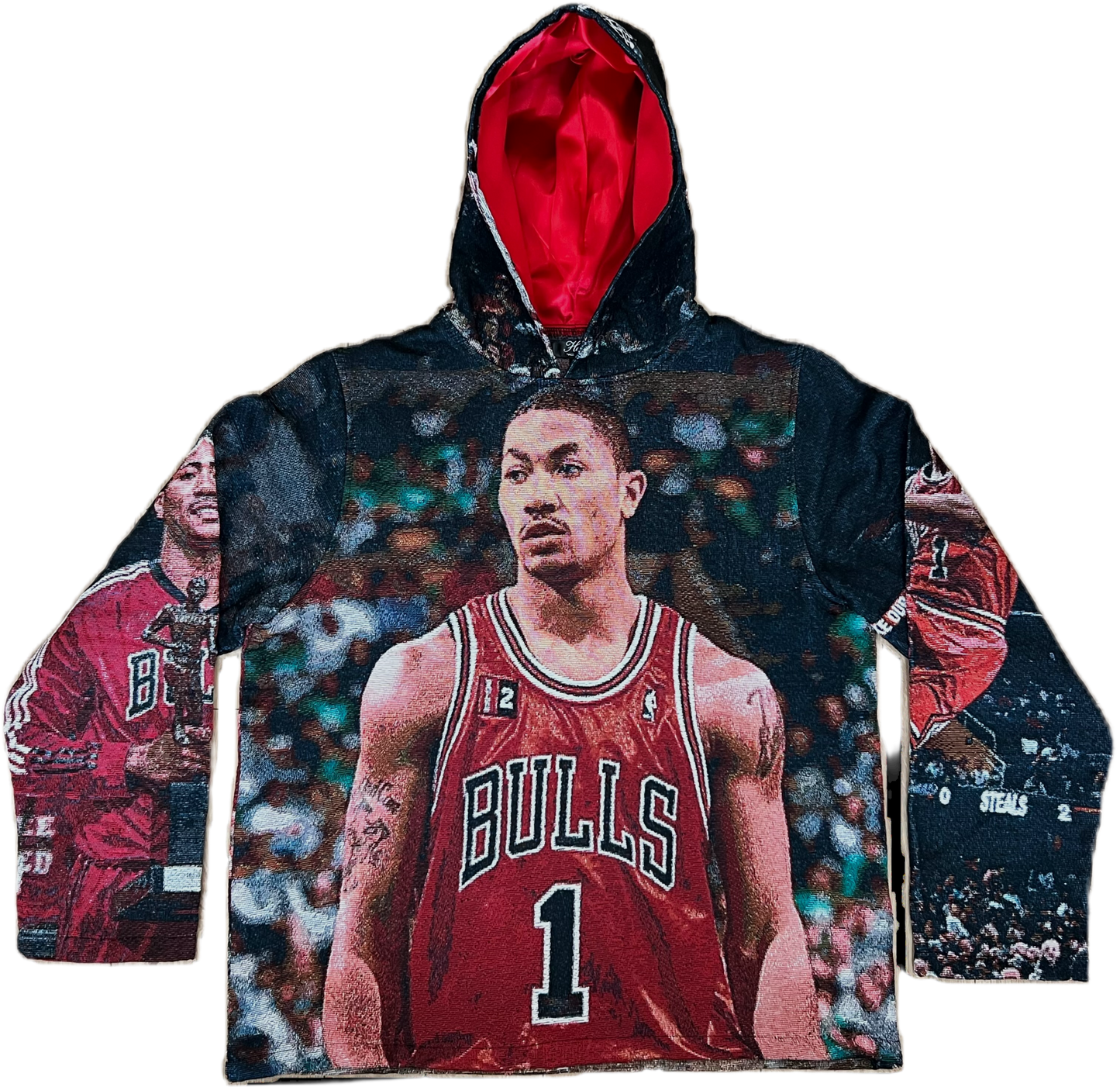 'Rose in Full Bloom' Tapestry Hoodie