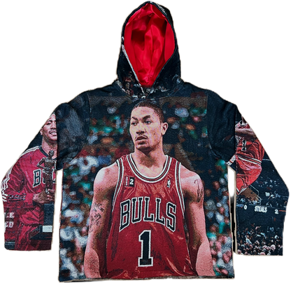 'Rose in Full Bloom' Tapestry Hoodie