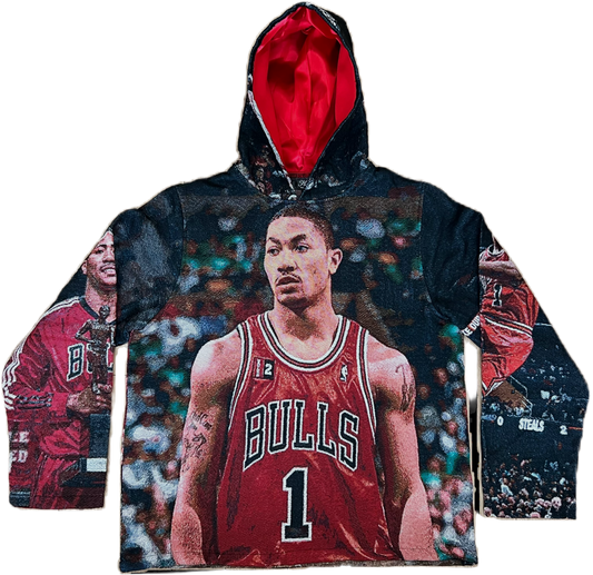 'Rose in Full Bloom' Tapestry Hoodie