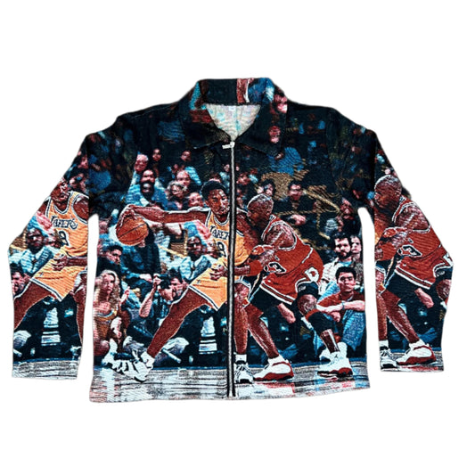 '8 vs 23' Tapestry Zip Jacket